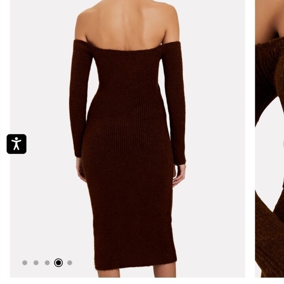 L'AGENCE
Nala Off-The-Shoulder Brushed Knit Dress​​​​​​​​​​​​​​​​​​​​​​​ - Picture 4 of 7